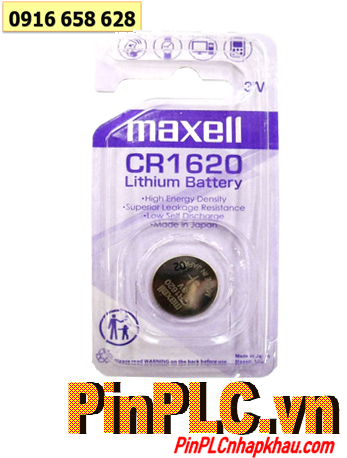 Pin Maxell CR1620; Pin 3v lithium Maxell CR1620 _Cells in Japan (Loại Vỉ 1viên)